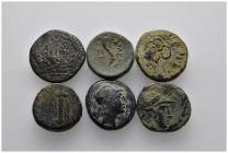 6 Ancient Bronze Pieces
(42,59gr)