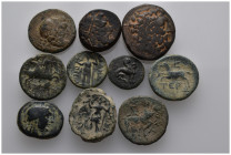 10 Ancient Bronze Pieces
(45,32gr)
