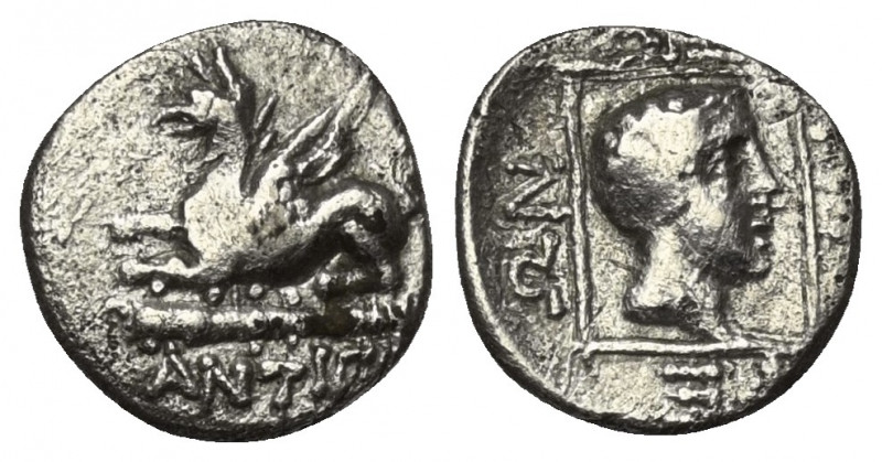Thrakien. Abdera.

 Tetrobol (Silber). Ca. 311 - 280 v. Chr.
Vs: Greif nach l...