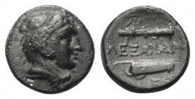 Königreich Makedonien. Alexander III. der Große (336 - 323 v. Chr.).

 Bronze. Ca. 336 - 323 v. Chr. Ungesicherte makedonische Münzstätte.
Vs: Kopf...