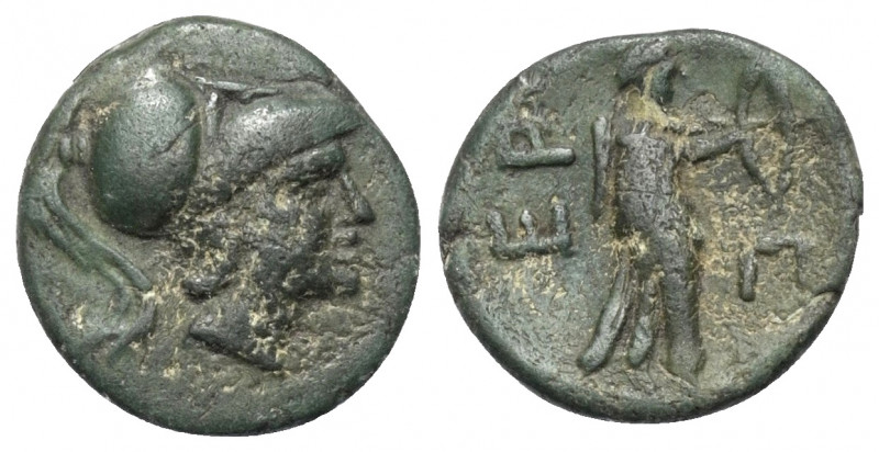 Arkadien. Orchomenos.

 Bronze. Ca. 370 - 300 v. Chr.
Vs: Kopf der Athena mit...