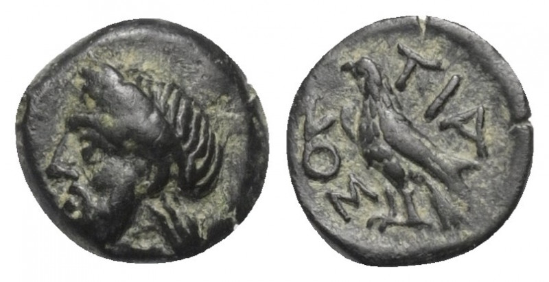 Bithynien. Tieion (Tios).

 Bronze. Ca. 350 - 300 v. Chr.
Vs: Kopf des Zeus m...