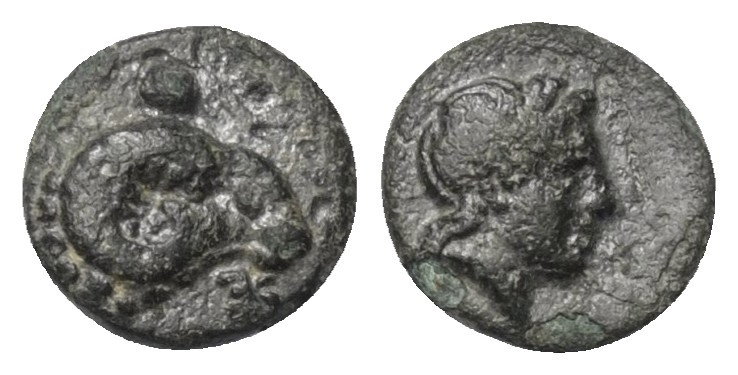 Troas. Kebren.

 Bronze. Ca. 387 - 310 v. Chr.
Vs: Widderkopf rechts.
Rs: Ko...