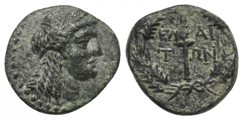 Aiolis. Elaia.

 Bronze. 2. - 1. Jhdt. v. Chr.
Vs: Kopf der Demeter mit Ähren...
