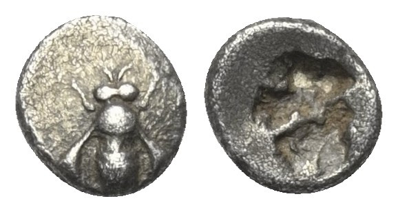 Ionien. Ephesos.

 Obol (Silber). Um 550 v. Chr.
Vs: Biene.
Rs: Incusum.

...