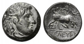 Seleukidisches Königreich. Seleukos I. Nikator (312 - 281 v. Chr.).

 Bronze. 312 - 281 v. Chr. Sardeis.
Vs: Kopf der Medusa mit Flügeln rechts.
R...