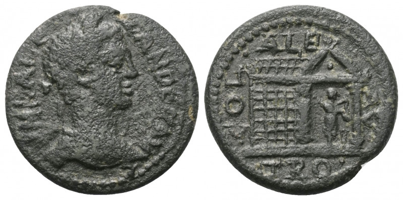 Troas. Alexandria. Severus Alexander (222 - 235 n. Chr.).

 Bronze.
Vs: IM S ...
