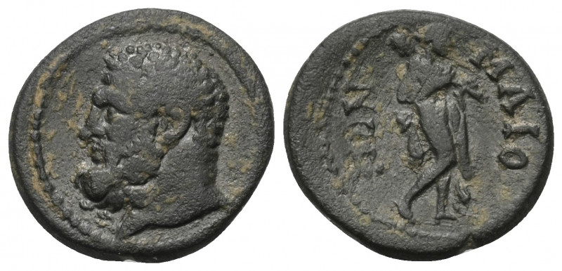 Lydien. Maionia. Pseudo-autonome Prägung.

 Bronze. 2. Jhdt. n. Chr.
Vs: Kopf...