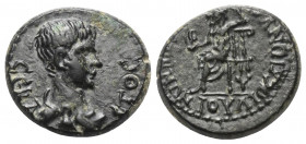 Phrygien. Sebaste. Nero (54 - 68 n. Chr.).

 Bronze.
Vs: Drapierte Büste des Nero rechts.
Rs: Zeus mit Adler und Szepter nach links thronend.

2...
