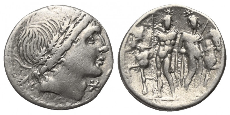 L. Memmius.

 Denar (Silber). 109 oder 108 v. Chr. Rom.
Vs: Kopf des Apollon,...