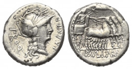 L. Sulla und L. Manlius Torquatus.

 Denar (Silber). 82 v. Chr. Feldmünzstätte des Sulla.
Vs: L MANLI PRO Q. Kopf der Roma mit geflügeltem Greifenk...