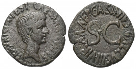 Augustus (31 v. - 14 n. Chr.).

 As. 16 v. Chr. Rom.
Münzmeister C. Asinius Gallus.

Vs: CAESAR AVGVSTVS TRIBVNIC POTEST. Kopf rechts.
Rs: C ASI...