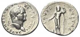 Vespasianus (69 - 79 n. Chr.).

 Denar (Silber). 75 n. Chr. Rom.
Vs: IMP CAESAR VESPASIANVS AVG. Kopf mit Lorbeerkranz rechts.
Rs: IOVIS CVSTOS. J...