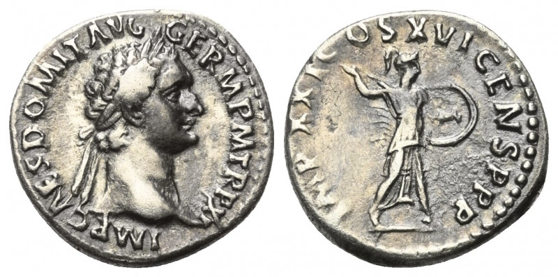 Domitianus (81 - 96 n. Chr.).

 Denar (Silber). 92 n. Chr. Rom.
Vs: IMP CAES ...
