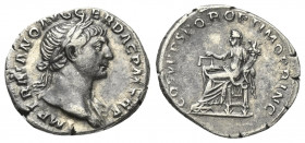 Traianus (98 - 117 n. Chr.).

 Denar (Silber). 108 - 109 n. Chr. Rom.
Vs: IMP TRAIANO AVG GER DAC P M TR P. Büste mit Lorbeerkranz und Drapierung r...