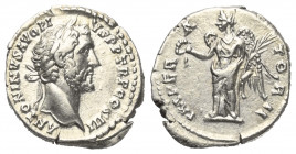 Antoninus Pius (138 - 161 n. Chr.).

 Denar (Silber). 143 n. Chr. Rom.
Vs: ANTONINVS AVG PIVS P P TR P COS III. Kopf mit Lorbeerkranz rechts.
Rs: ...