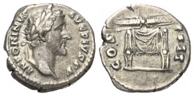 Antoninus Pius (138 - 161 n. Chr.).

 Denar (Silber). 145 - 161 n. Chr. Rom.
Vs: ANTONINVS AVG PIVS PP. Kopf mit Lorbeerkranz rechts.
Rs: COS IIII...