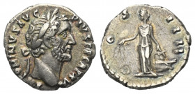 Antoninus Pius (138 - 161 n. Chr.).

 Denar (Silber). 151 - 152 n. Chr. Rom.
Vs: ANTONINVS AVG PIVS P P TR P XV. Kopf mit Lorbeerkranz rechts.
Rs:...
