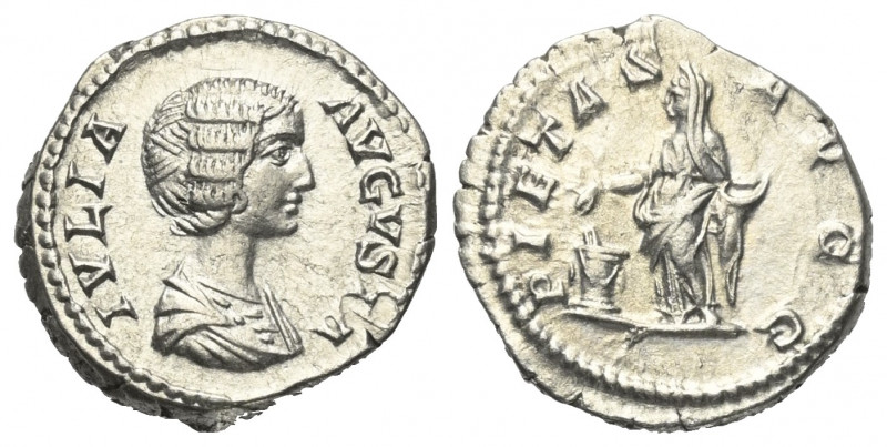 Iulia Domna (gest. 217 n. Chr.).

 Denar (Silber). 196 - 211 n. Chr. Rom.
Vs:...