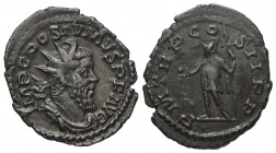 Postumus (260 - 269 n. Chr.).

 Antoninian (Silber). 260 n. Chr. Trier.
Vs: IMP C POSTVMVS P F AVG. Gepanzerte, drapierte Büste mit Strahlenkrone r...