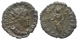 Marius (269 n. Chr.).

 Antoninian. 269 n. Chr. Köln.
Vs: IMP C MARIVS P F AVG. Büste mit Strahlenkrone, Panzer und Drapierung rechts.
Rs: SAEC FE...