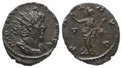 Victorinus (269 - 271 n. Chr.).

 Antoninian. 269 - 271 n. Chr.
Vs: IMP C VICTORINVS P F AVG. Büste mit Strahlenkrone, Panzer und Drapierung rechts...