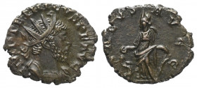Tetricus I. (271 - 274 n. Chr.).

 Antoninian. 271 - 274 n. Chr. Trier.
Vs: IMP TETRICVS P F AVG. Büste mir Strahlenkrone und Drapierung rechts.
R...