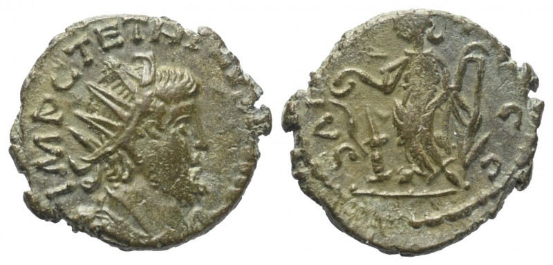 Tetricus I. (271 - 274 n. Chr.).

 Antoninian. 274 n. Chr. Treveri.
Vs: IMP C...