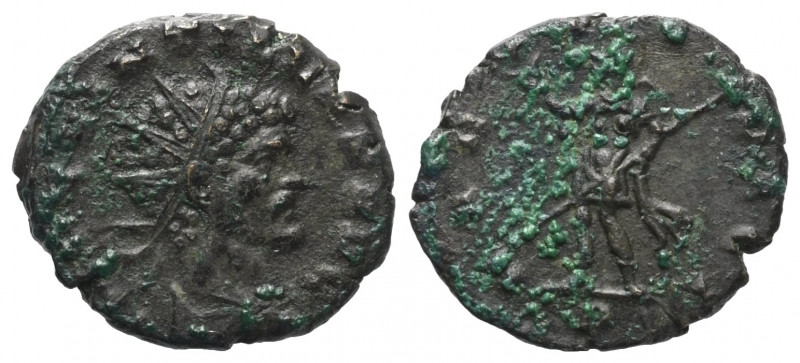 Quintillus ( 270 n. Chr.).

 Antoninian. 270 n. Chr. Mediolanum.
Vs: IMP QVIN...