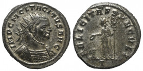 Tacitus (275 - 276 n. Chr.).

 Antoninian (Billon). 275 - 276 n. Chr. Tacitus.
Vs: IMP C M CL TACITVS AVG. Büste mit Strahlenkrone und Panzer recht...