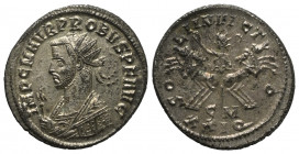Probus (276 - 282 n. Chr.).

 Antoninian (Silber). 276 - 282 n. Chr. Cyzicus.
Vs: IMP C M AVR PROBVS P F AVG. Büste mit Strahlenkrone, Adlerszepter...
