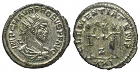 Probus (276 - 282 n. Chr.).

 Antoninian (Billon). 276 - 282 n. Chr. Antiochia.
Vs: IMP C M AVR PROBVS P F AVG. Büste mit Strahlenkrone, Paludament...
