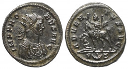 Probus (276 - 282 n. Chr.).

 Antoninian. 276 - 282 n. Chr. Rom.
Vs: IMP PROBVS AVG. Büste mit Strahlenkrone und Panzer mit Ägiskragen rechts.
Rs:...