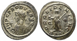 Probus (276 - 282 n. Chr.).

 Antoninian (Billon). 278 n. Chr. Ticinum.
Vs: IMP C PROBVS AVG. Büste mit Strahlenkrone, Adlerszepter und Konsulargew...