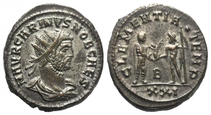 Carinus (283 - 285 n. Chr.).

 Antoninian. 282 - 283 n. Chr. Cyzicus.
Vs: M A...