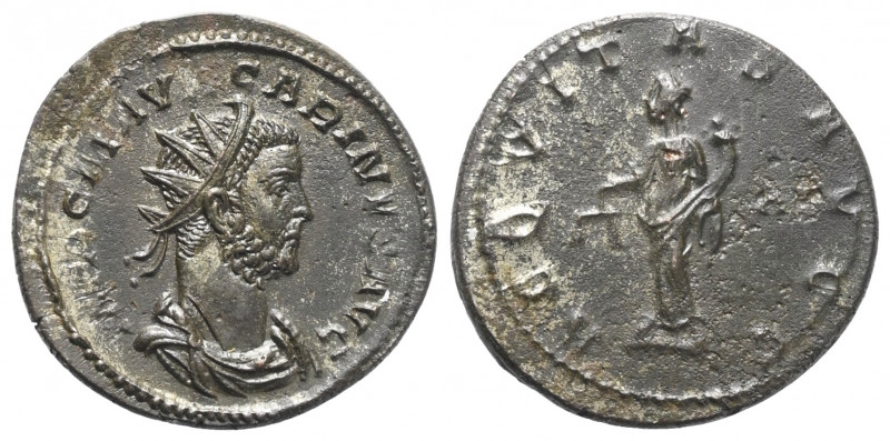 Carinus (283 - 285 n. Chr.).

 Antoninian. 283 n. Chr. Lugdunum.
Vs: IMP C M ...
