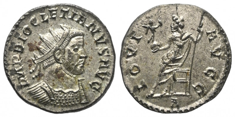 Diocletianus (284 - 305 n. Chr.).

 Antoninian. 292 - 294 n. Chr. Lugdunum.
V...