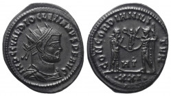 Diocletianus (284 - 305 n. Chr.).

 Antoninian. 292 n. Chr. Heraclea.
Vs: IMP C C VAL DIOCLETIANVS P F AVG. Büste mit Strahlenkrone, Paludament und...