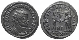 Maximianus I. Herculius (285 - 310 n. Chr.).

 Antoninian. 292 - 295 n. Chr. Heraclea.
Vs: IMP C M A MAXIMIANVS P F AVG. Büste mit Strahlenkrone, P...