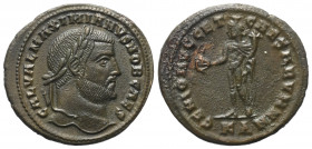 Maximianus I. Herculius (285 - 310 n. Chr.).

 Follis. 297 - 299 n. Chr. Cyzicus.
Vs: IMP C M A MAXIMIANVS P F AVG. Kopf mit Lorbeerkranz rechts.
...