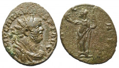 Carausius (286 - 293 n. Chr.).

 Antoninian. 286 - 293 n. Chr. Ungesicherte Münzstätte.
Vs: IMP CARAVSIVS P F AVG. Büste mir Strahlenkrone und Drap...