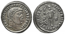 Constantinus I. (307 - 337 n. Chr.).

 Follis. 313 - 314 n. Chr. Heraclea.
Vs: IMP C FL VAL CONSTANTINVS P F AVG. Kopf mit Lorbeerkranz rechts.
Rs...