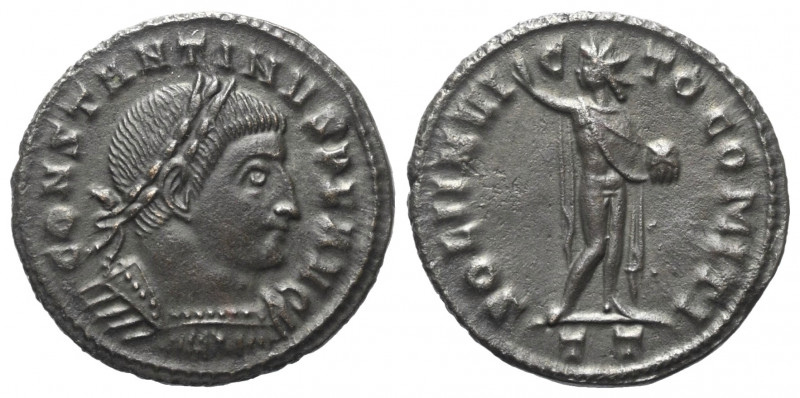 Constantinus I. (307 - 337 n. Chr.).

 Follis. 313 n. Chr. Ticinum.
Vs: CONST...