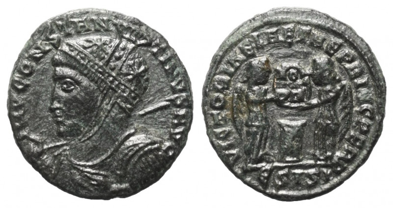 Constantinus I. (307 - 337 n. Chr.).

 Follis. 318 n. Chr. Siscia.
Vs: IMP CO...