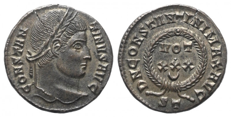 Constantinus I. (307 - 337 n. Chr.).

 Follis. 323 - 324 n. Chr. Ticinum.
Vs:...