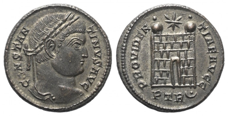 Constantinus I. (307 - 337 n. Chr.).

 Follis. 326 n. Chr. Trier.
Vs: CONSTAN...