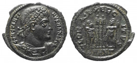 Constantinus I. (307 - 337 n. Chr.).

 Follis. 335 n. Chr. Antiochia.
Vs: CONSTANTI - NVS MAX AVG. Büste mit Diadem, Paludament und Panzer rechts....