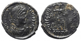 Theodosius I. (379 - 395 n. Chr.).

 Centenionalis. 378 - 383 n. Chr. Antiochia.
Vs: D N THEODO - SIVS P F AVG. Büste mit Rosetten- und Perldiadem,...