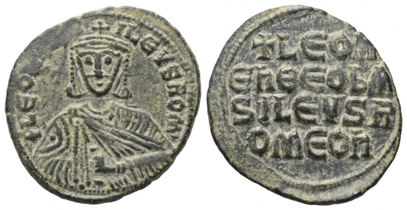 Leo VI. (886 - 912 n. Chr.).

 Follis (40 Nummi). 886 - 912 n. Chr. Constantin...