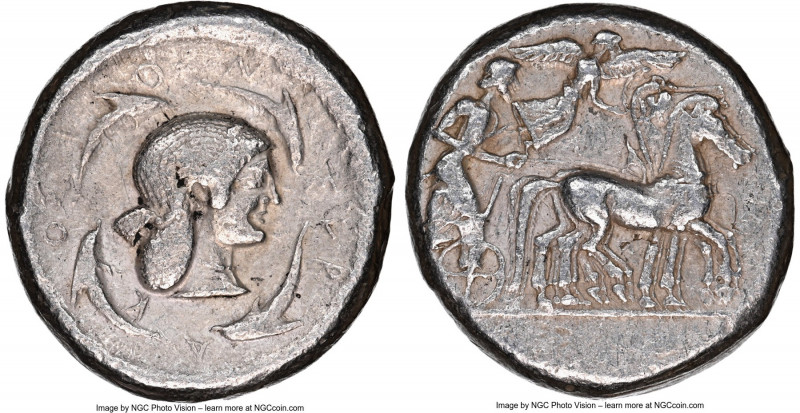 SICILY. Syracuse. Deinomenid Tyranny. Ca. 485-465 BC. AR tetradrachm (25mm, 17.1...